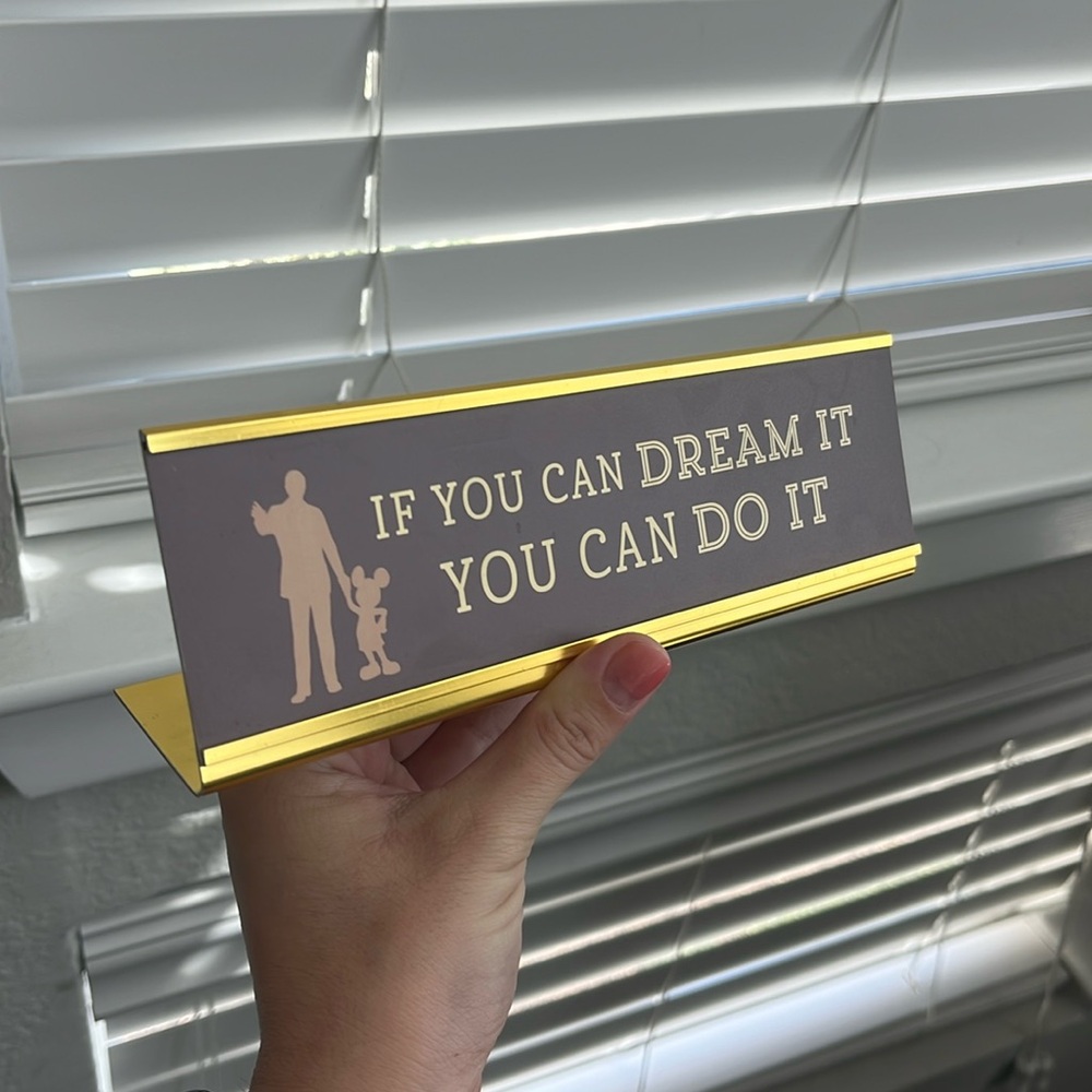 Disney Desk Name Plate